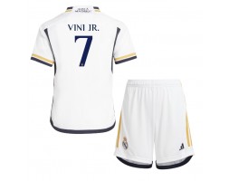 Maillot de foot Real Madrid Vinicius Junior #7 Domicile enfant 2023-24 Manches Courte (+ pantalon court)